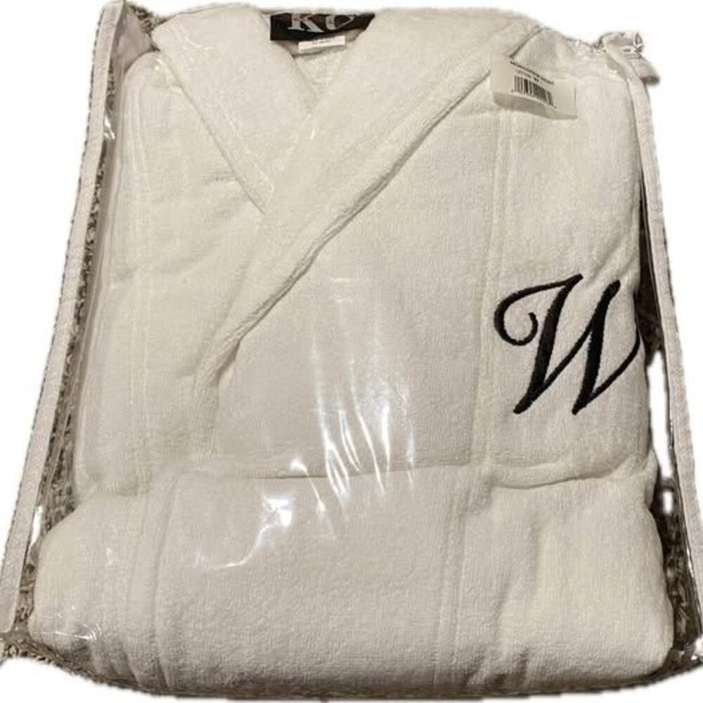 Monogrammed “W” Bath Robe